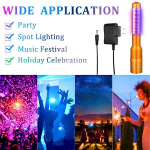 4 Pieces LED Strobe Baton Bottle Service Sparklers LED Metallic Bottle Service Lights Handheld Light for Nightclubs Weddings Parties Activities Supplies