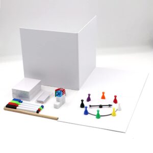 cnuas blank board game kits make your own personality games creative diy board game set with blank board and accessories