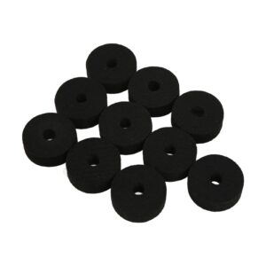 20pcs cymbal felt washers, 4cm non slip felt pads cymbal replacement accessories for drum set(black) cymbal felt cymbal felts and sleeves