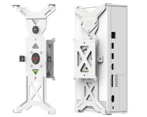 elecgear magnetic wall mount for xbox series s, metallic mount with magnet and built-in spirit level - mount xss vertically, horizontally or under desk