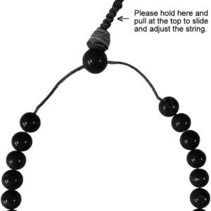 Agan Traders Women's 2024 Meditation Prayer Beads Necklace Healing Power Tibetan Buddhist Wrist Japa Mala (83 BM, 8, Raktu)