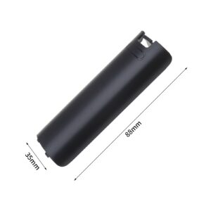 Create idea 4PCS Battery Back Door Cover Shell Compatible with Nintendo Wii Remote Controller Replacement Plastic Battery Lid Black