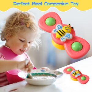 Suction Cup Spinner Toys for Toddlers 1-3,Baby Fidget Spinner with Suction Cup,Window Suction Spinner Toys for Toddlers 1-3,Sensory Bath Toys Gift for 1-2 Year Old(3PCS)