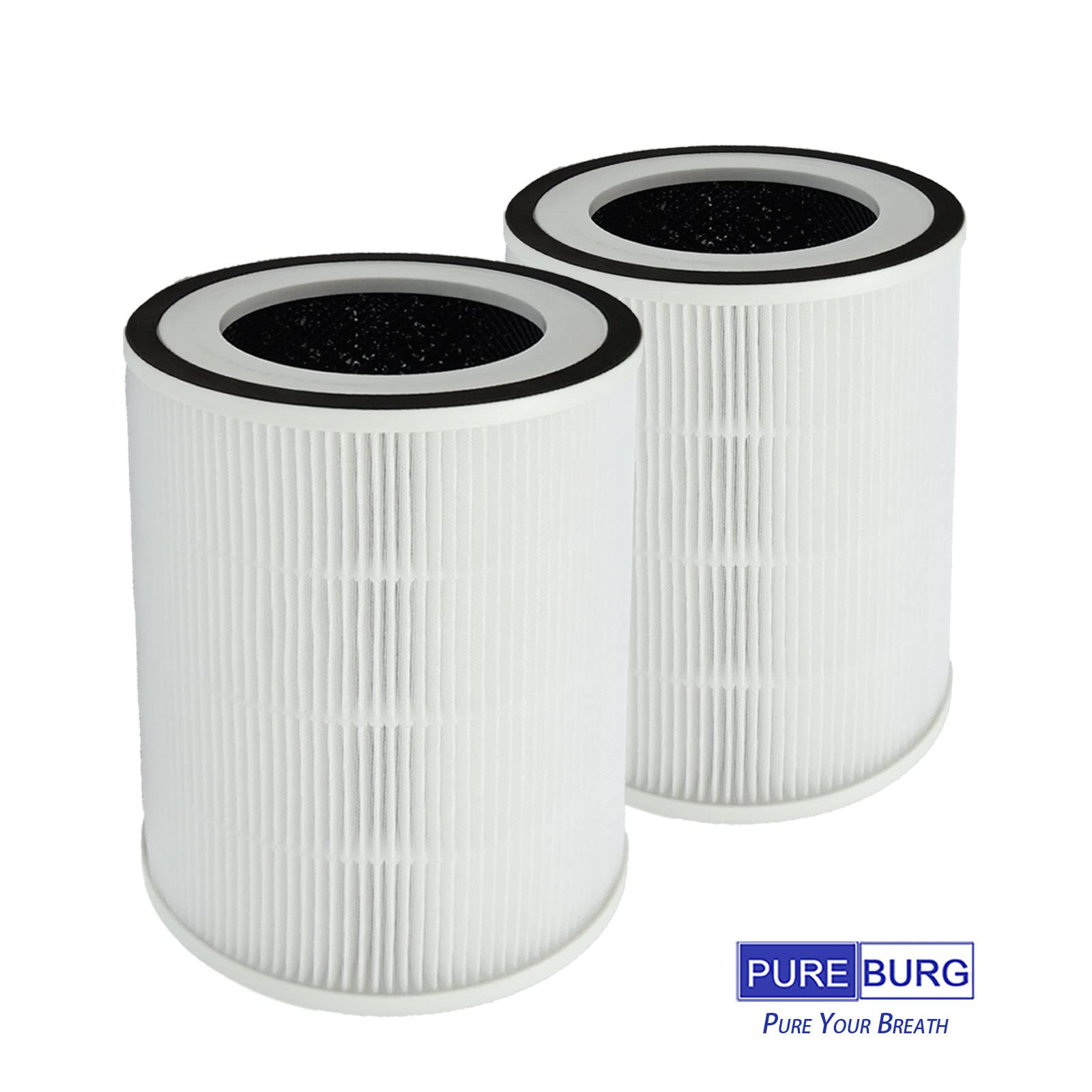 PUREBURG Replacement Filter Compatible with Afloia KILO,KILO PRO, KILO PLUS, MIRO & MIRO PRO,Morento Kilo Air Purifier & CUCKOO CAC-I0510FW,2-Pack H13 HEPA