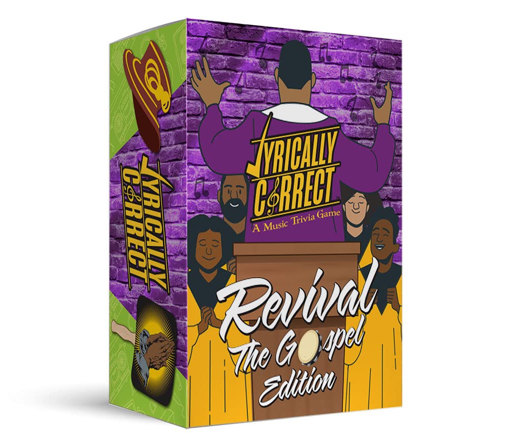 Lyrically Correct Music Trivia Card Game | Multi-Generational Family Gatherings, Adult Game Night and Fun Trivia (The Revival Gospel)