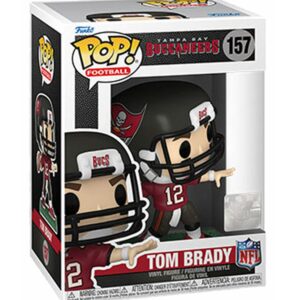 Tom Brady Bucs Home Uniform Vinyl Figure #157 Bundled with Compatible Ecotek Pop Box Protector