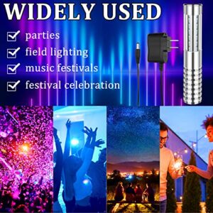 4 Pieces LED Strobe Baton Bottle Service Sparklers Bottle Service Light Bottle Handheld Light for Nightclubs Weddings Parties Activities Supplies (Silver)