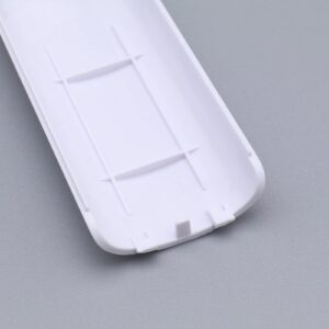 Create idea 4PCS Battery Back Door Cover Shell Compatible with Nintendo Wii Remote Controller Replacement Plastic Battery Lid White