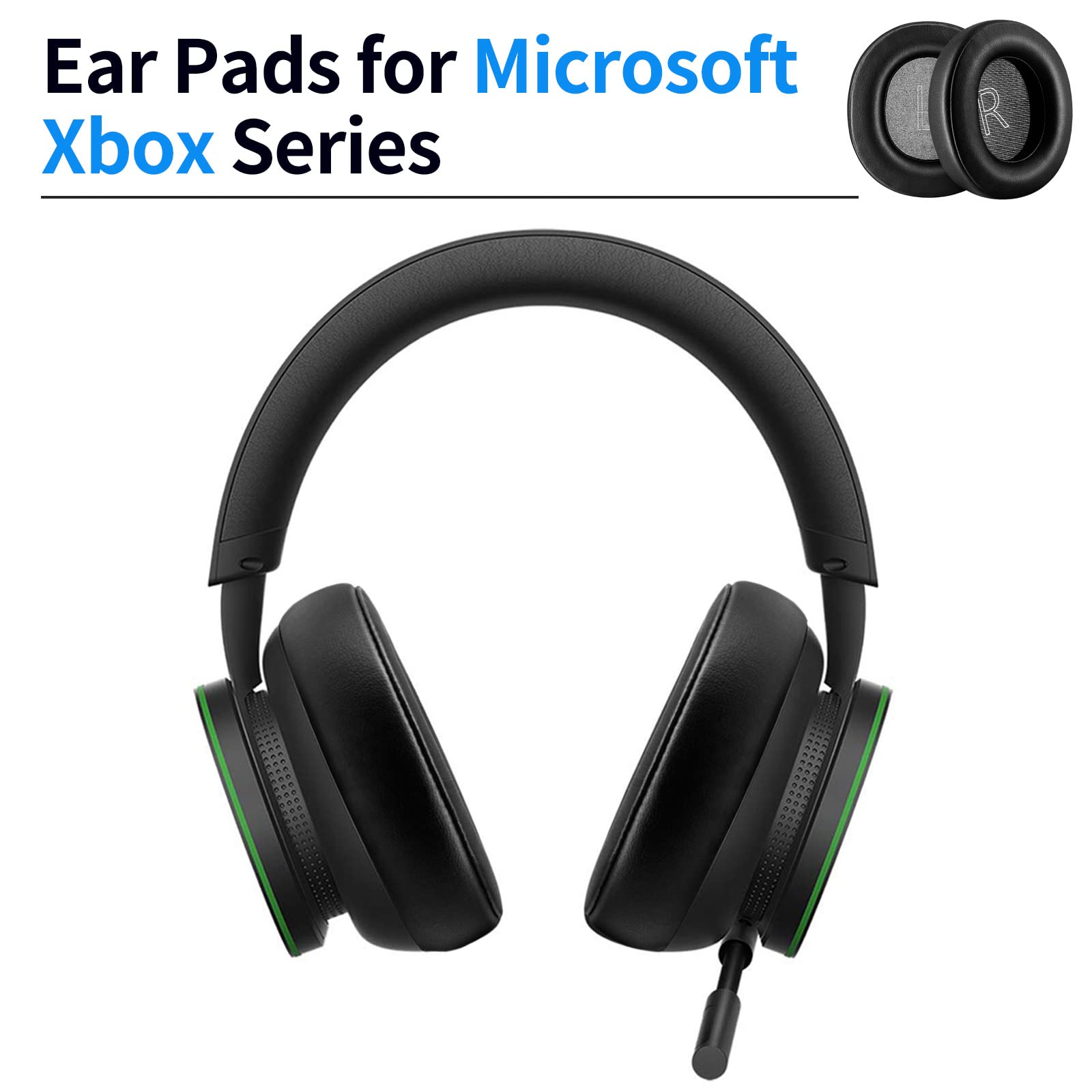 Earpads Cushions Replacement for for Microsoft Xbox Series Wireless Headset（Xbox X|S, Xbox One,）