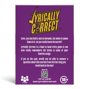 Lyrically Correct Music Trivia Card Game | Multi-Generational Family Gatherings, Adult Game Night and Fun Trivia (The Revival Gospel)