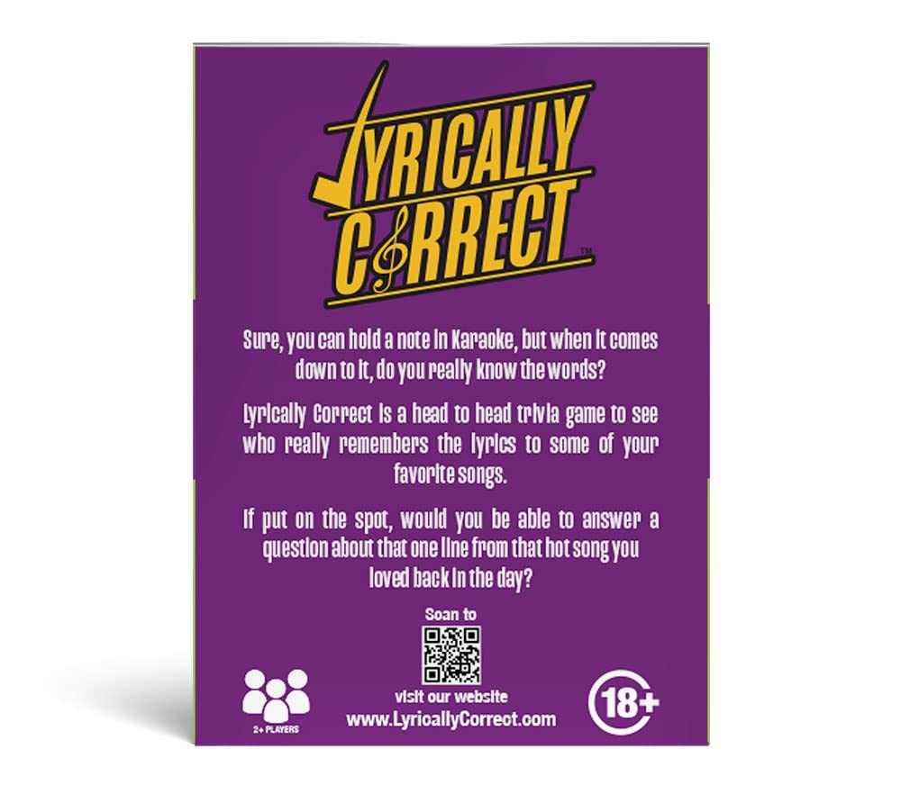 Lyrically Correct Music Trivia Card Game | Multi-Generational Family Gatherings, Adult Game Night and Fun Trivia (The Revival Gospel)