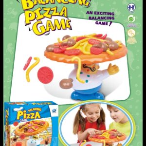 Trisquirrel Topple Pizza Game,Tabletop Balancing Pizza Toy, Poppa's Pizza Pile-Up for 2-4 Players,Fun for Family & Friends