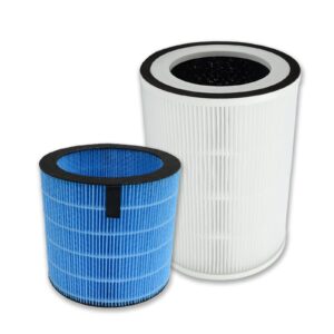 pureburg replacement filter set compatible with afloia miro pro, kilo pro air purifier humidifier 2-in-1,h13 hepa with humidifier wicking filter 4-stage filtration