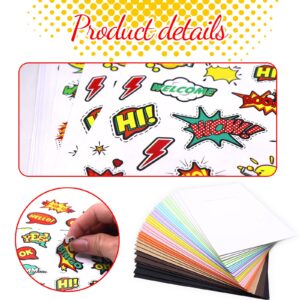 30 Packs Superhero Picture Frame Craft Kits with 16 Sheets Stickers for Kids Superhero Themed Party Decorations Stickers for Creative Scrapbooks Party Favors