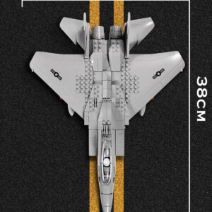 SEMKY Military F-15 Eagle Fighter Jet Air Force Building Block Set (262 Pieces) Toys Gifts for Military Fans and Kid