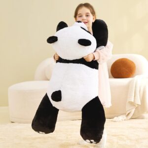 IKASA Giant Panda Stuffed Animal Plush Toy,30" Large Cute Jumbo Soft Toys,Huge Big Size Plushy Fluffy Fat Oversized Plushie,Gifts for Kids Girls