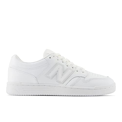 New Balance Unisex-Adult BB480 V1 Sneaker, White/White/White, 8.5