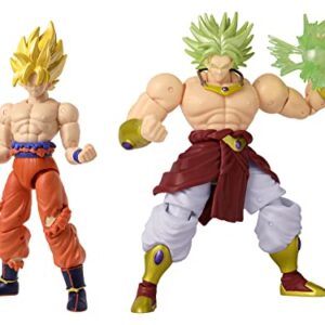 Dragon Stars Series - Dragon Ball Super - Super Saiyan Goku (Battle Damage Ver.) vs Super Saiyan Broly Battle Pack Action Figure Set