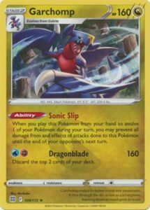 garchomp - 109/172 - holo rare - sword & shield: brilliant stars