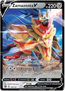 zamazenta v - 105/172 - ultra rare - sword & shield: brilliant stars