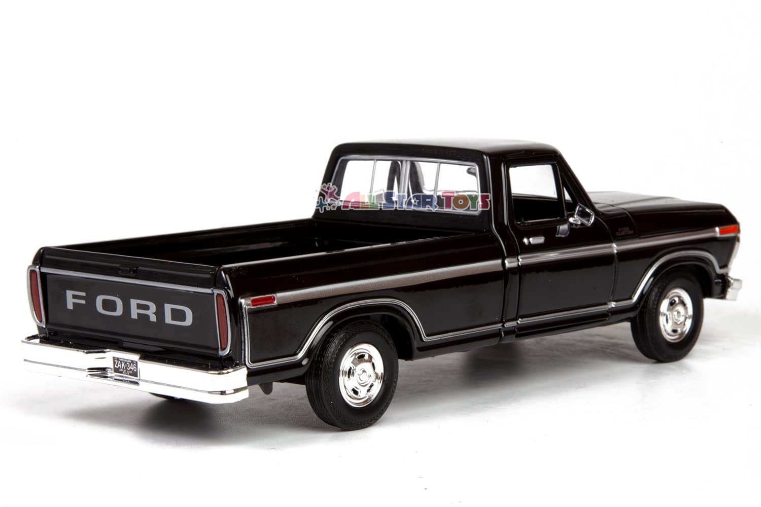 Motormax 1979 Ford F-150 Pickup Classic F150 Pick Up Truck 1:24 Diecast Collectible Model Car Black 79346 All Star Toys Exclusive