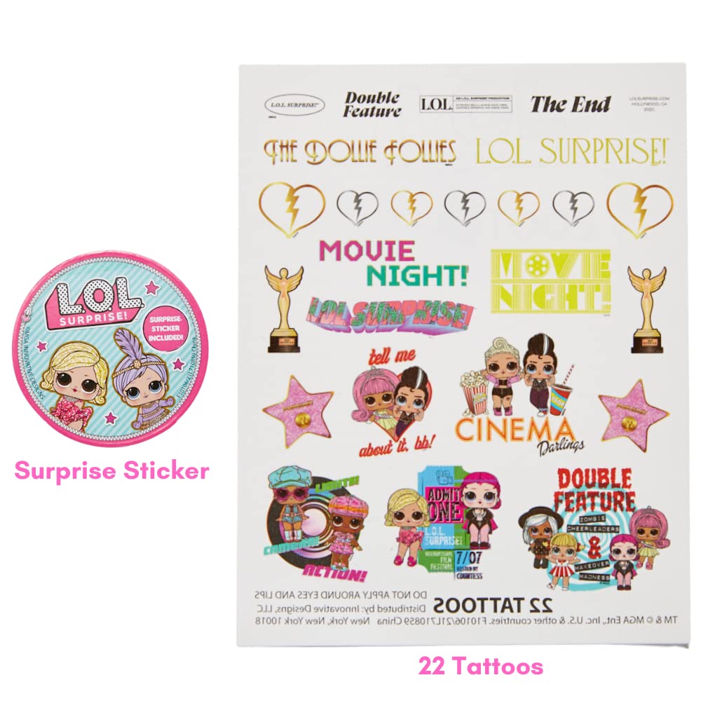 LOL Surprise Deluxe Activity Set for Kids with Carrying Tin, Coloring Sheets, Tattoos, Stickers, & Art Supplies, 200+ Pieces