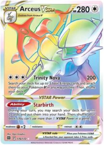 arceus vstar - 176/172 - secret rare - sword & shield: brilliant stars