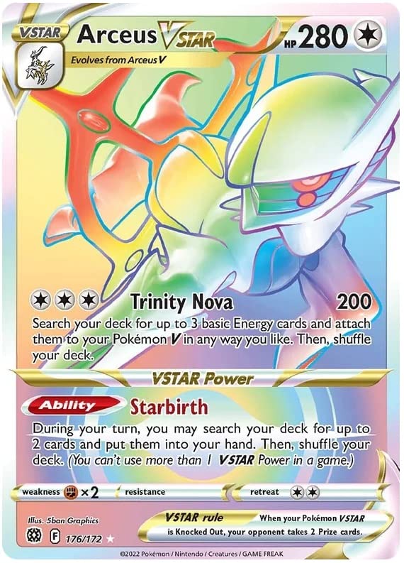 Arceus VSTAR - 176/172 - Secret Rare - Sword & Shield: Brilliant Stars