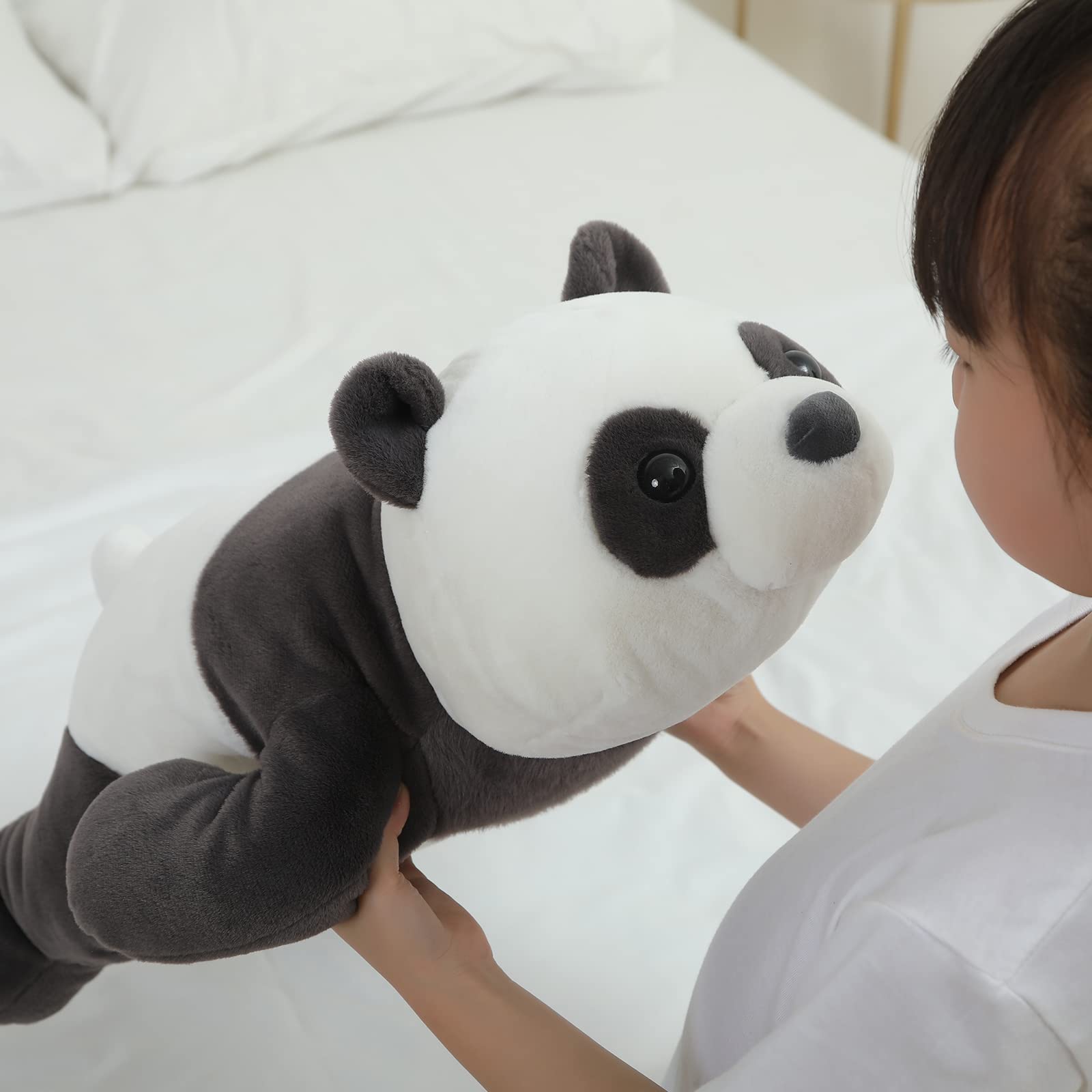 Kashabawangzi 24" Cute Giant Panda Bear Plush Soft Hugging Body Pillow,Large Panda Stuffed Animals Toy Doll Gift for Kids,Girls and Boy,Birthday,Easter