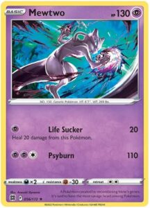 mewtwo - 056/172 - rare - sword & shield: brilliant stars