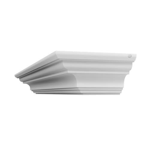 Pearl Mantels ARYB72618 Clean, Sophisticated Premium Grade A MDF Mantel Shelf, 72" L x 10" D x 5" H, Crisp White Paint, The Perfect Compliment to Your Hearth and Home