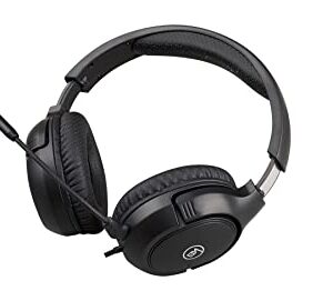 IOGEAR Kaliber UNIKOMM Universal Headset - 50mm Max Bass Drivers - 4-Way Swiveling Noise Isolating Earcups w/Memory Foam - Built-in Volume Control & Mute - Detachable Boom Mic - 3.5mm Connector -