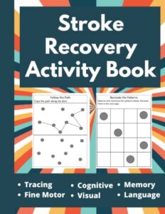 stroke recovery activity book - puzzles workbook for traumatic brain injury & aphasia rehabilitation - large print (stroke recovery activity books)