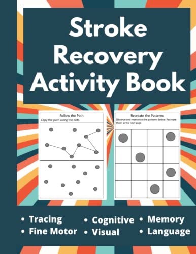 Stroke Recovery Activity Book - Puzzles Workbook for Traumatic Brain Injury & Aphasia Rehabilitation - Large Print (Stroke Recovery Activity Books)