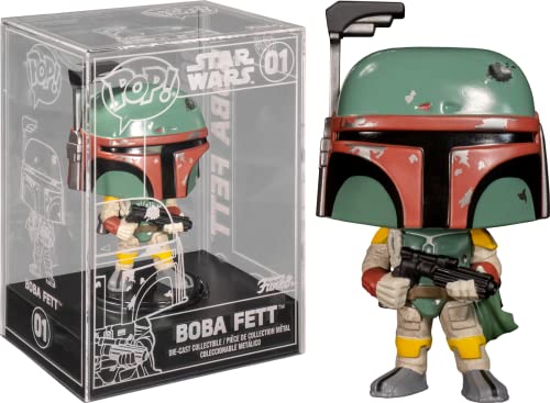 Funko Exclusive Pop! Star Wars Die-Cast Boba Fett- Regular Version Limited Edition (Presentation May Vary)