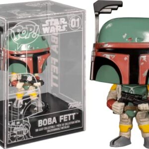 Funko Exclusive Pop! Star Wars Die-Cast Boba Fett- Regular Version Limited Edition (Presentation May Vary)