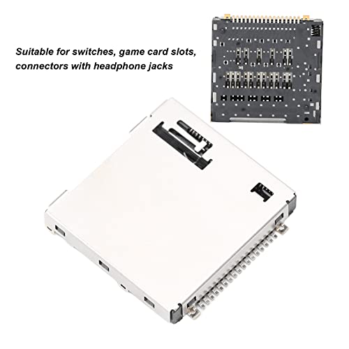 Game Cartridge Socket, Precise Cut Stable Prevent Corrosion Repairing Replace Game Card Reader Slot for Switch Consoles