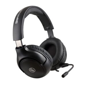 IOGEAR Kaliber UNIKOMM Universal Headset - 50mm Max Bass Drivers - 4-Way Swiveling Noise Isolating Earcups w/Memory Foam - Built-in Volume Control & Mute - Detachable Boom Mic - 3.5mm Connector -