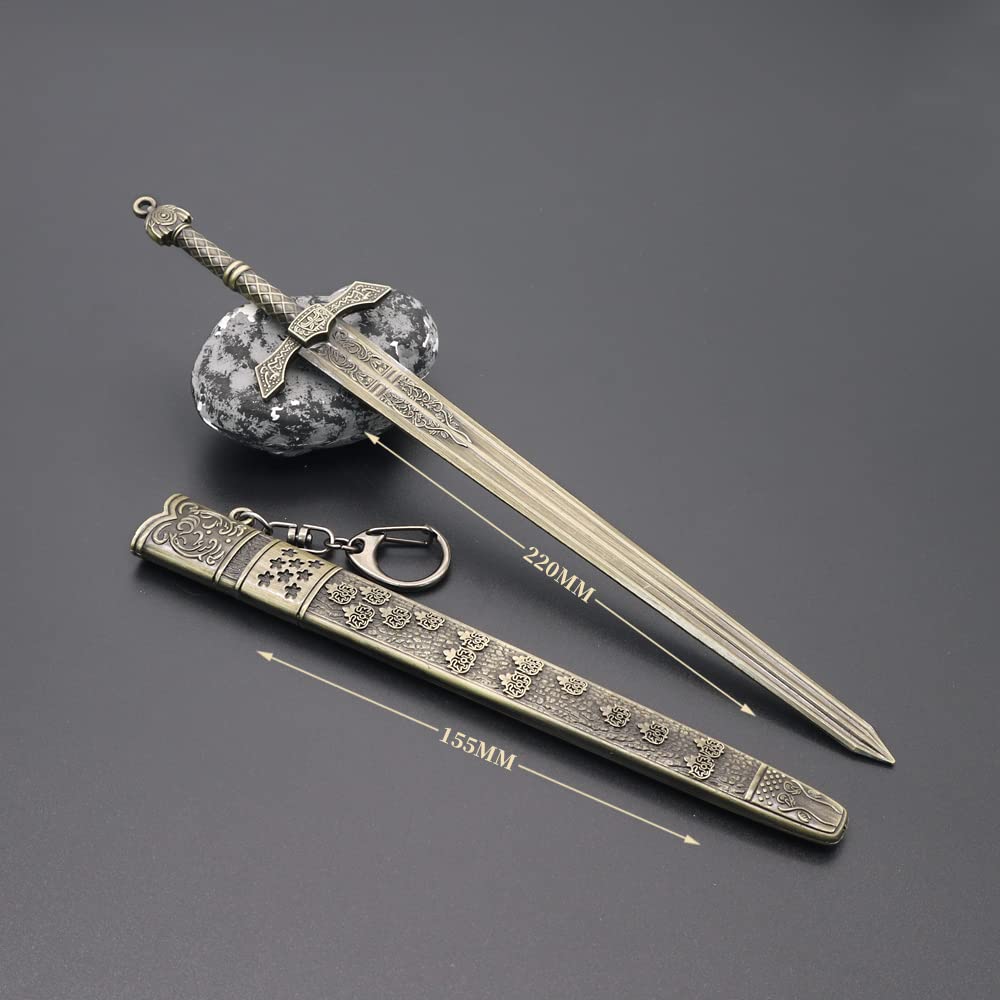 Elden Ring Vagabond Banished Knight's Greatsword Colossal Sword Action Figures Toys Collection Gift Party Supplies Desk Decoration Backpack Pendant Gift