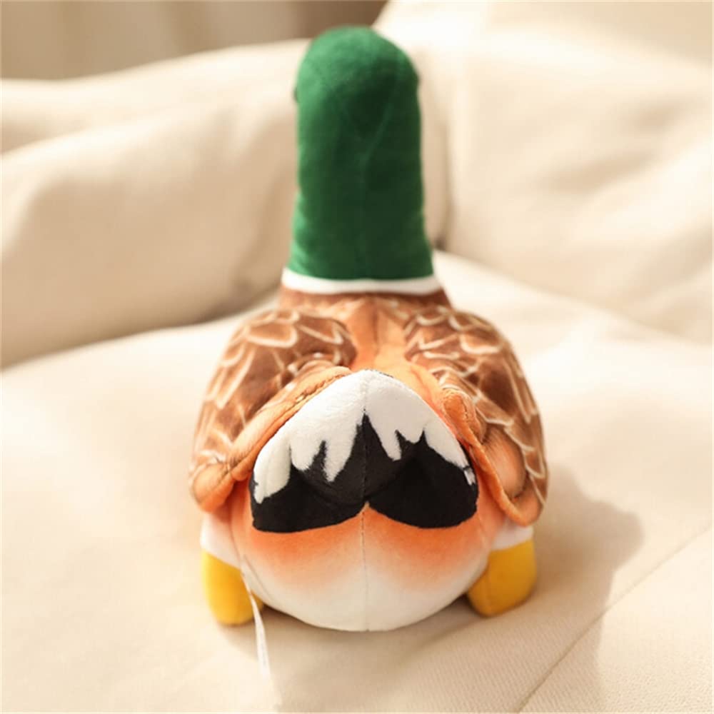 JIANEEXSQ Realistic Mallard Duck Plush Stuffed Animal Toy Gift for Kids (Green)