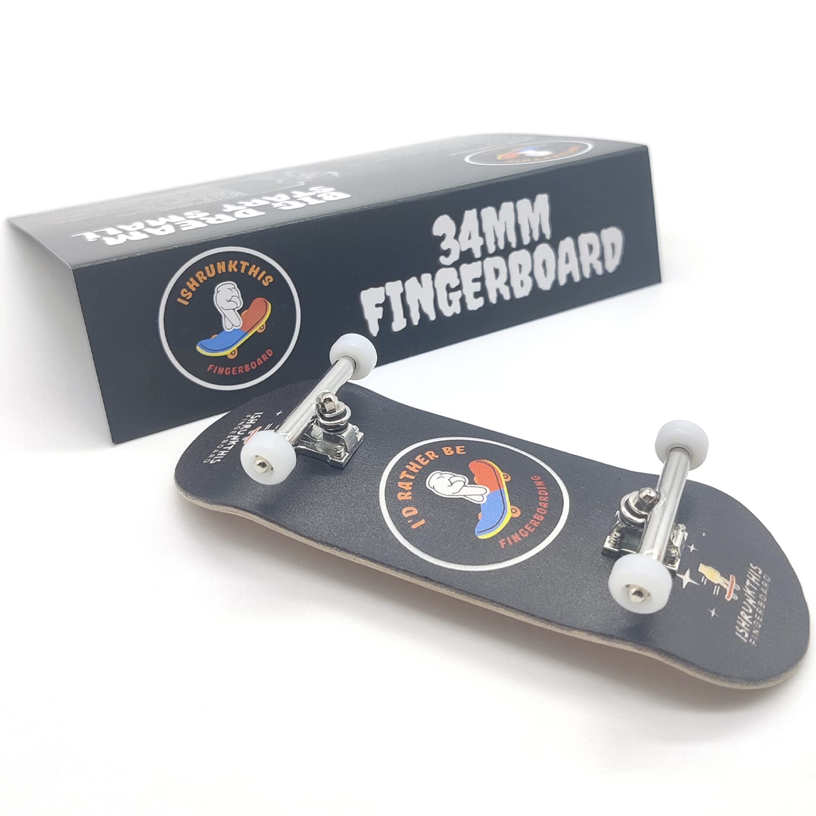 ishrunkthis I'd Rather Be Fingerboarding - Wooden Pro Fingerboard Completes 34mm