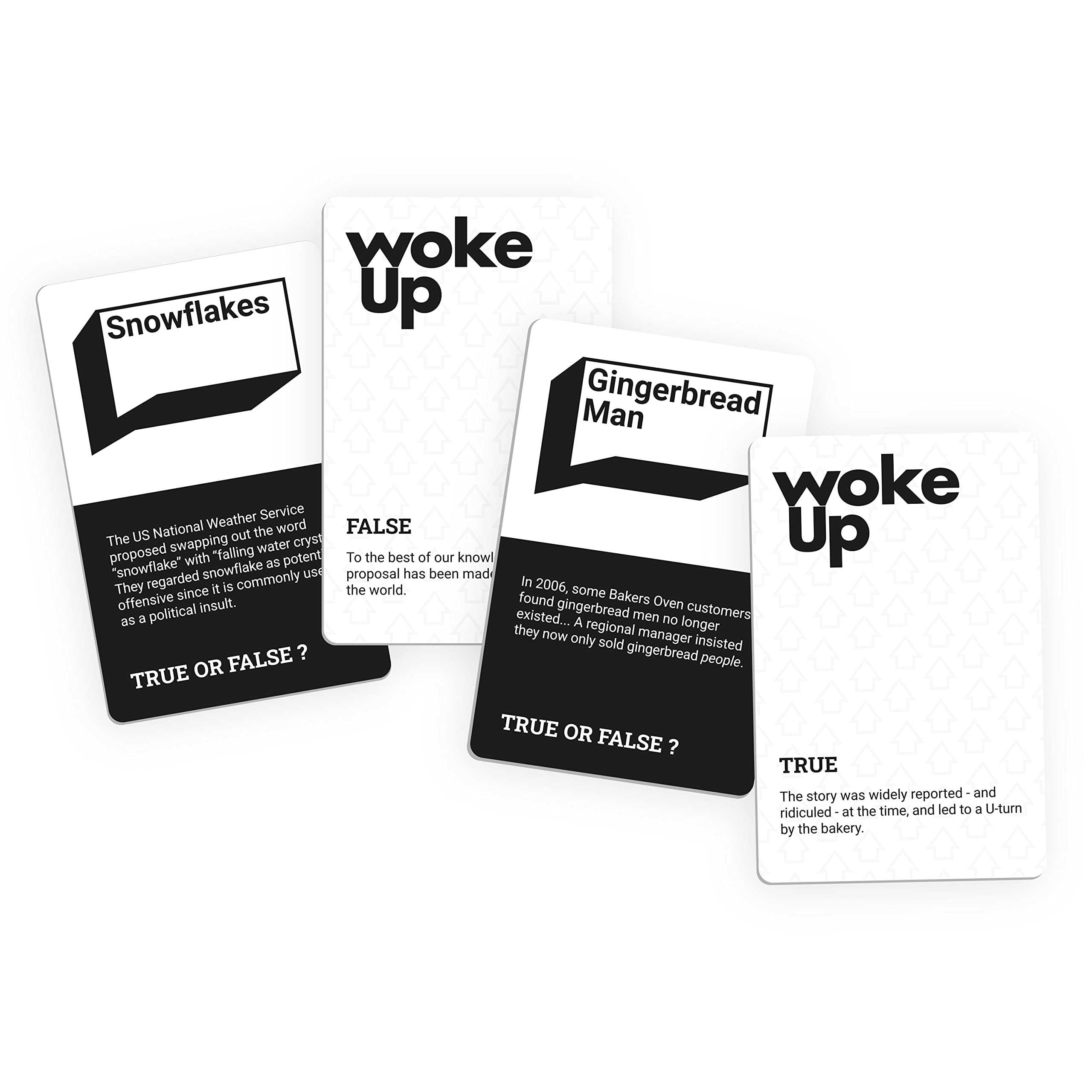 Bubblegum Stuff Woke Up - The Woke AF Trivia Game - Fun True or False Card Stacking Game - Card Games for Adults - Adult Games for Game Night