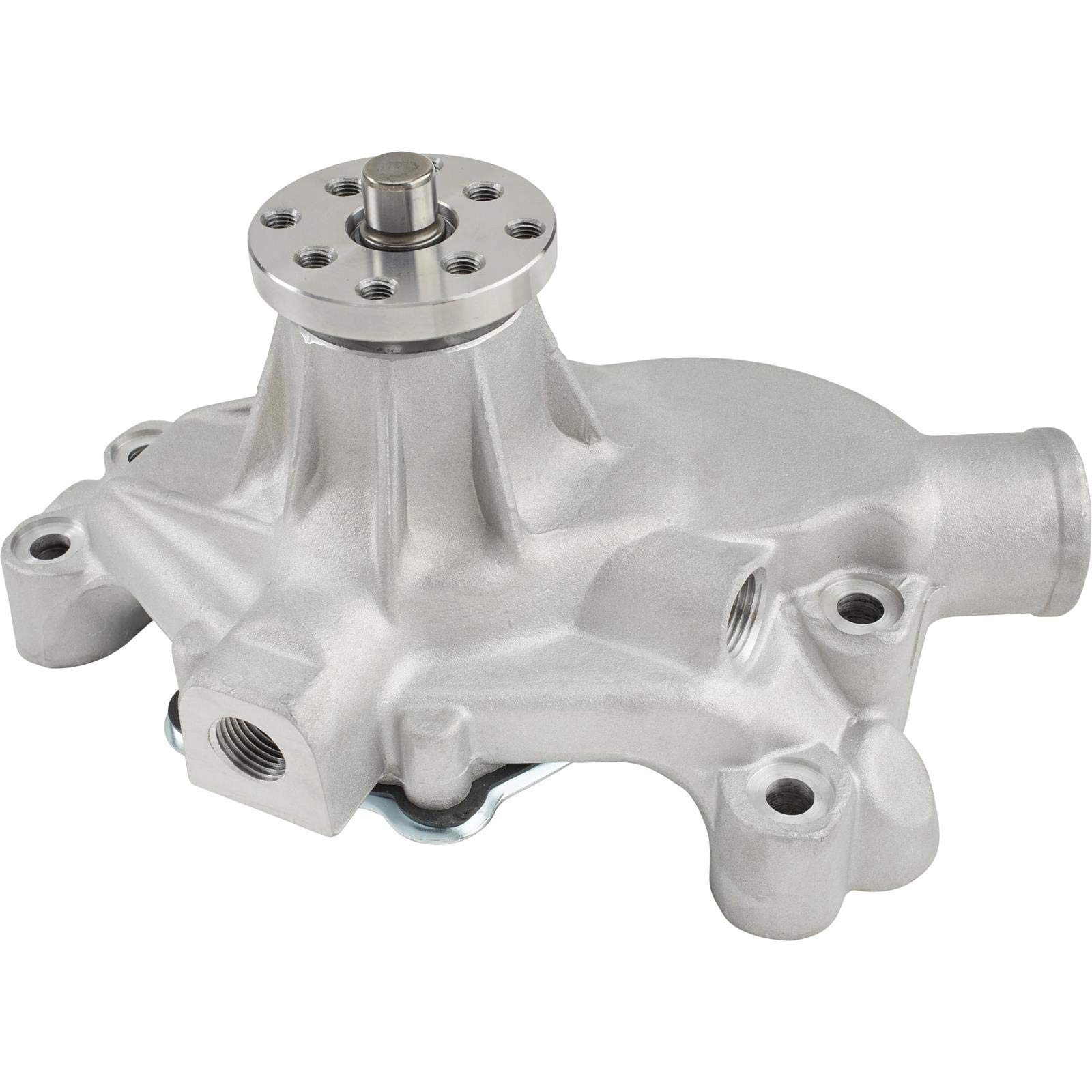 SBC Performance Alum Water Pump, Short w/Chrome Bolts