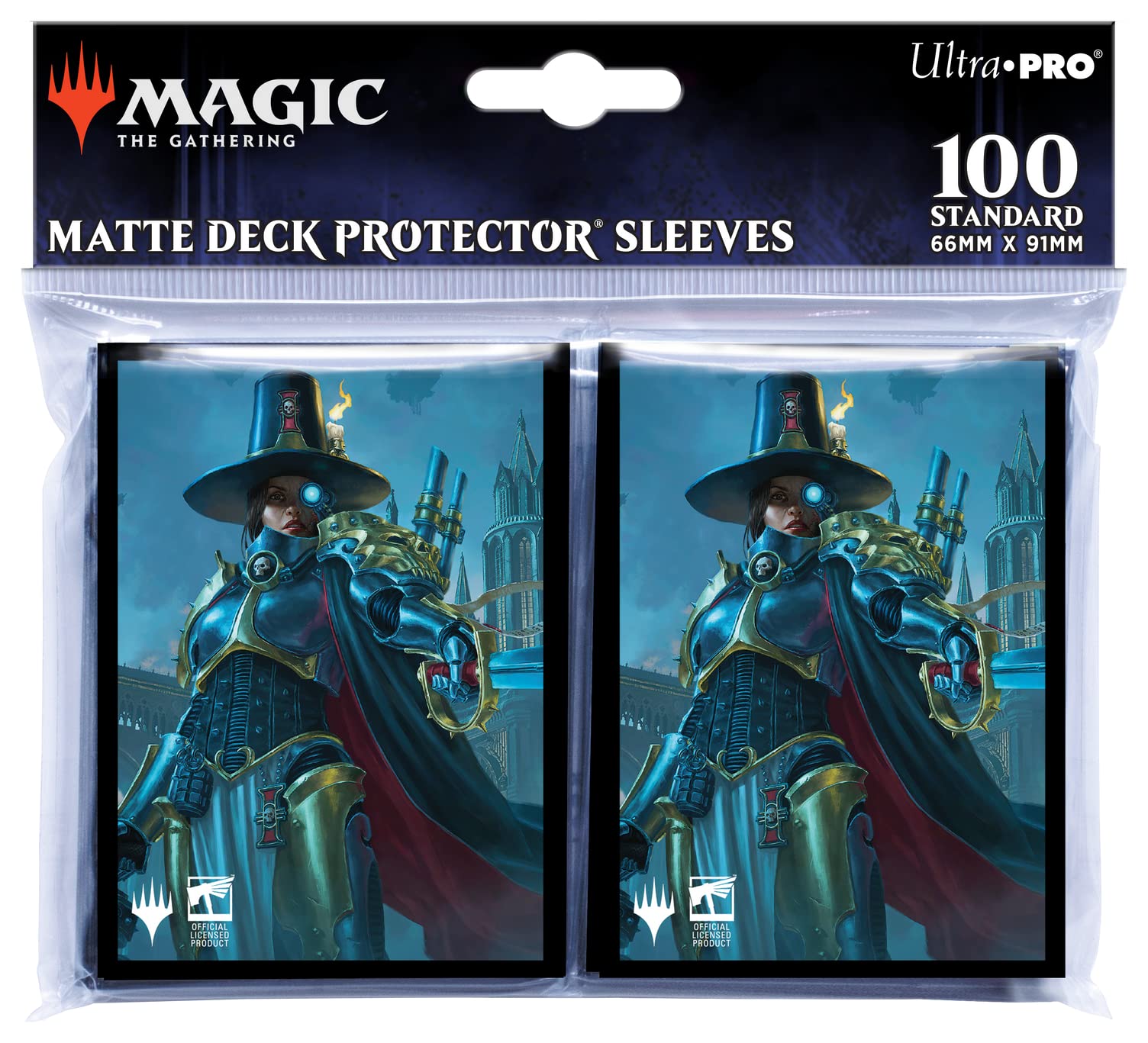 Ultra PRO - Magic: The Gathering - Warhammer 40K (Inquisitor Greyfax) 100ct Card Sleeves - Protect Your Collectible Trading Cards, and Gaming Cards from Wear, Tear, with ChromaFushion Tech