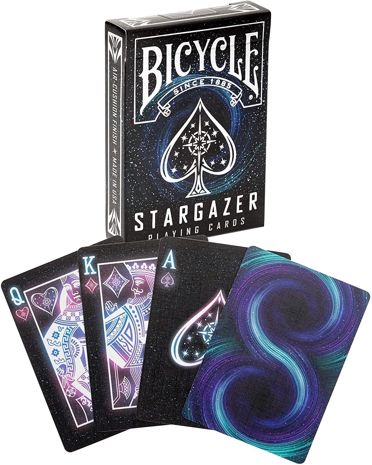 Bicycle Stargazer Collection: 6-Deck Collector's Bundle with New Moon, Observatory, Nebula, Sunspot, and Falling Star Designs