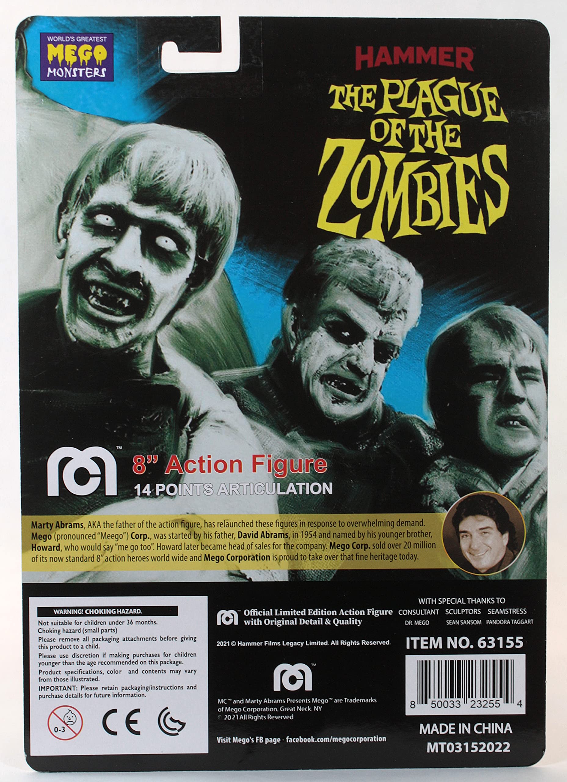 MEGO CORPORATION Hammer Zombie 8-Inch Action Figure