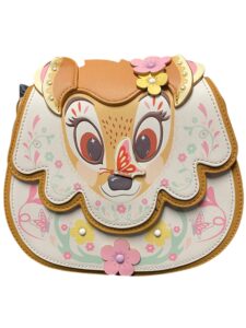 danielle nicolexdisney bambi scallop saddle crossbody bag - fashion cosplay disneybound cute crossbody bags, multicolor