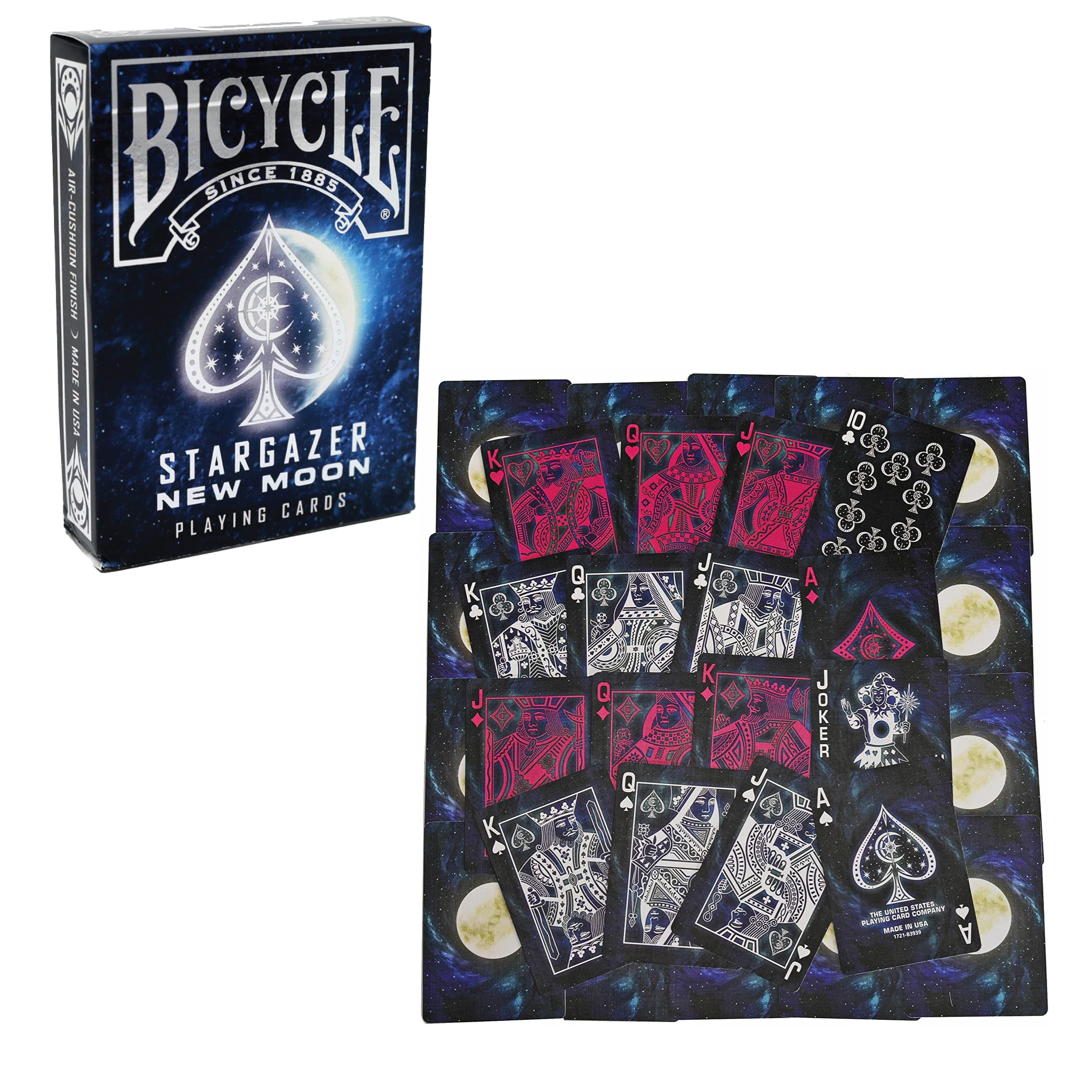 Bicycle Stargazer Collection: 6-Deck Collector's Bundle with New Moon, Observatory, Nebula, Sunspot, and Falling Star Designs