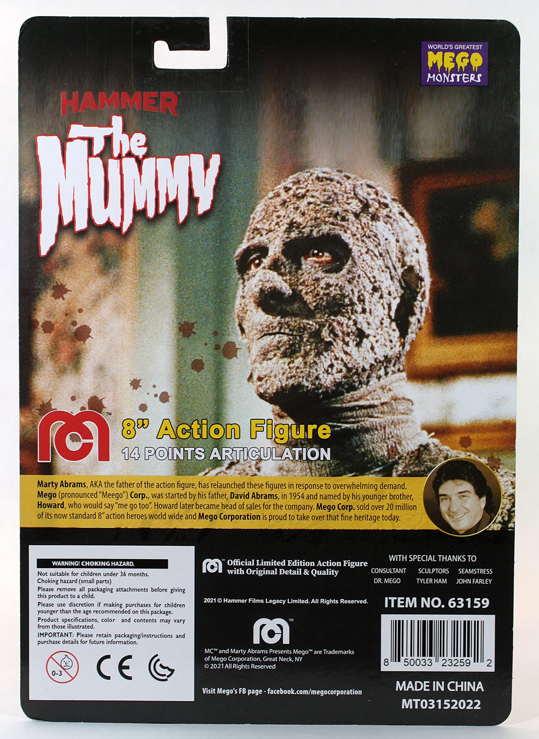 MEGO CORPORATION Hammer Mummy 8-Inch Action Figure