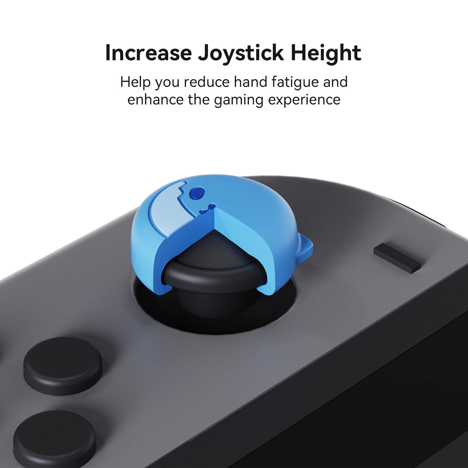 GeekShare Cute Silicone Joycon Thumb Grip Caps, Joystick Cover Compatible with Nintendo Switch/OLED/Switch Lite,4PCS - Little Shark